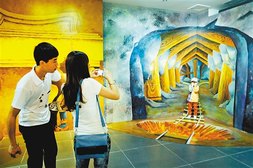 西南地区首家立体画艺术馆迎宾