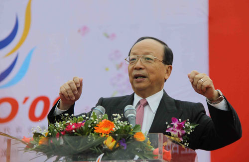 中国国民党副主席蒋孝严:造福于两岸农业生产