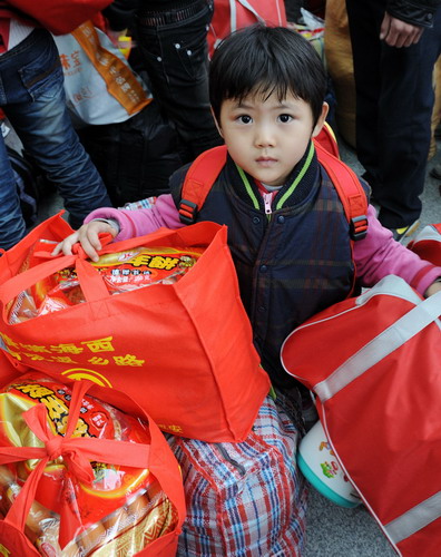 福州开出春运首趟外来务工人员专列