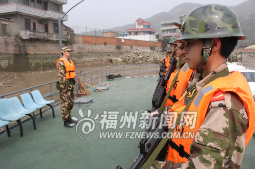 福州边防官兵出征世博会安保
