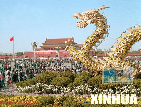 天安门广场三十年花坛大回顾