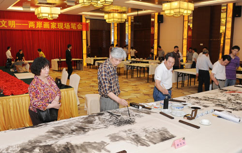 厦门金门乡情国画展 彰显“同根的文明”