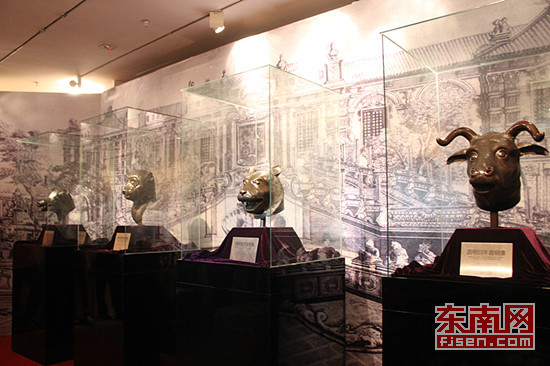 圆明园四大兽首首次亮相榕城 市民可免费参观