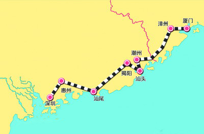 厦深铁路隧道全部贯通 争取年底试运营