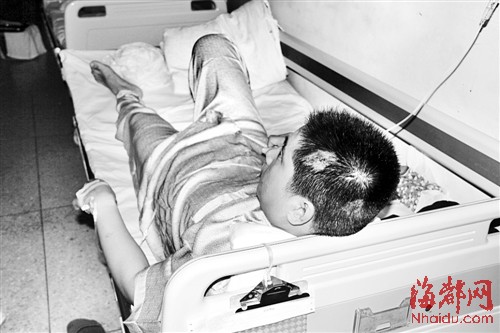 乘客投诉拒载反被围殴 致使耳软骨碎裂头缝7针