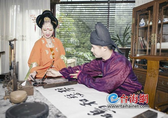 唯美唐制婚礼穿越千年至龙岩