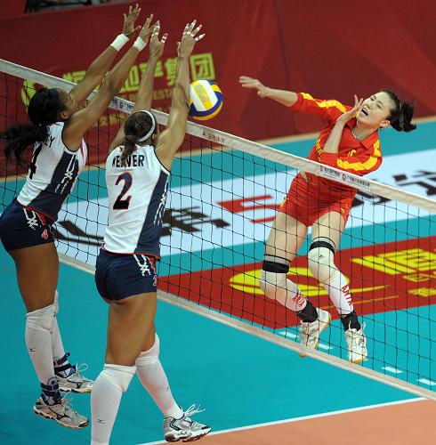 中美女排对抗赛恒大女排横扫美国女排青年军