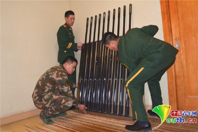 探访“两会”住地:武警安保全面启动