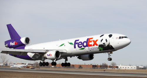 联邦熊猫快递号已安全抵达加拿大多伦多,大