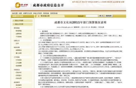 成都市政府21部门晒