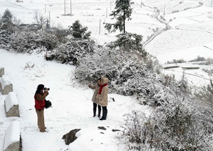 贵阳早春二月下大雪