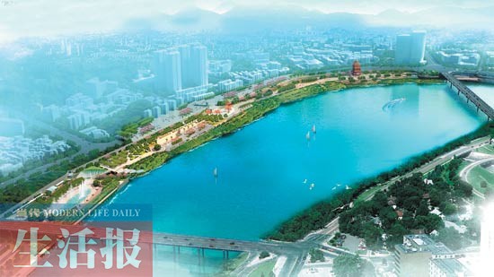 邕江古八景8月底重现江岸 将是中国最美河流