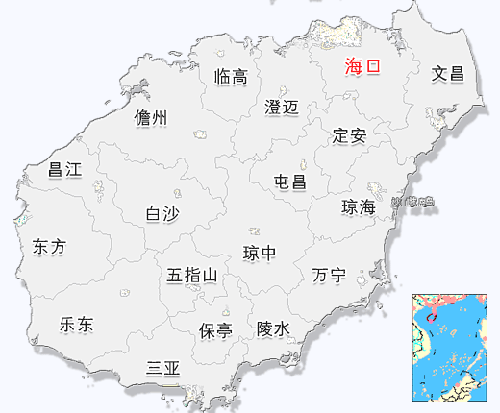 华南地区 海南 海南简介  海南省汉族,黎族,苗族,回族是世居民族,其余