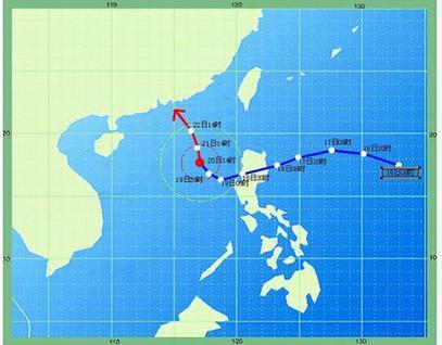 超强台风“鲇鱼”逐渐向广东中部海面靠近