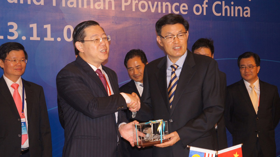 海南省与马来西亚槟榔屿(槟城)州结好