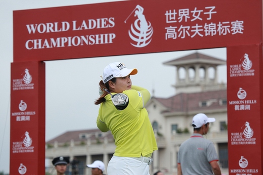 2014世界女子高球锦标赛 潘艳红69杆领先内地选手