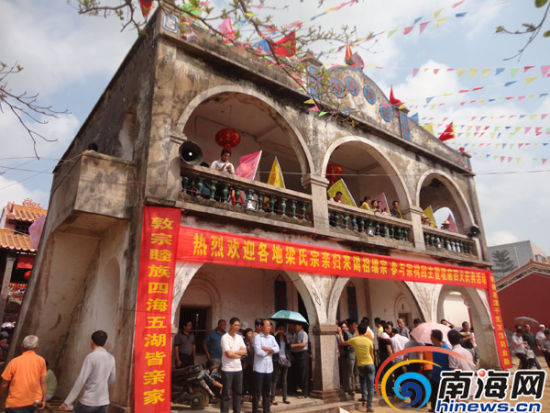 海口200多年宗祠成“危房” 十万梁氏宗亲盼重修