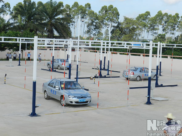 海南安华机动车驾驶人科目二考试系统试运行