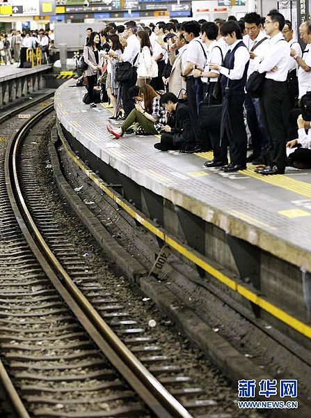 在日本东京涩谷车站