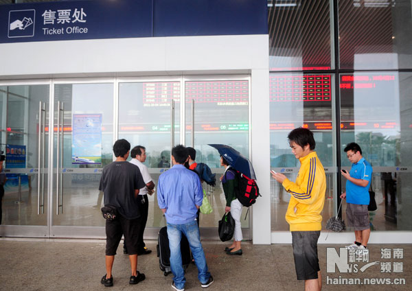 受尼格影响 海南东环铁4日11时开始停运