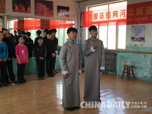 石家庄铁道大学“洋学生”送课进校园获赞