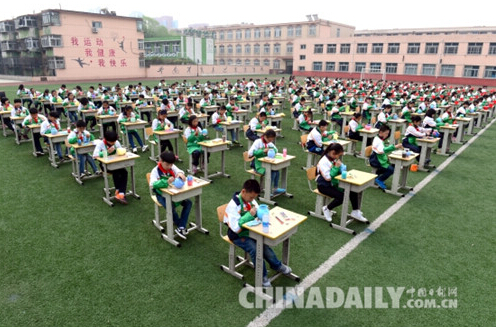 唐山路南胜利路小学百名陶娃绘世园