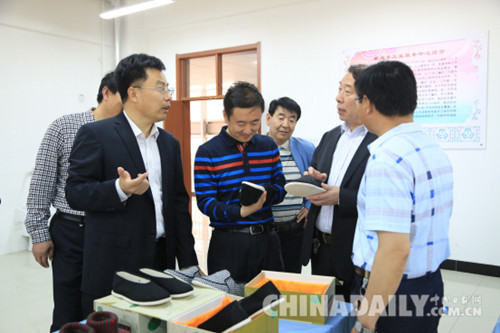 河北省教育厅领导考察迁安职教中心