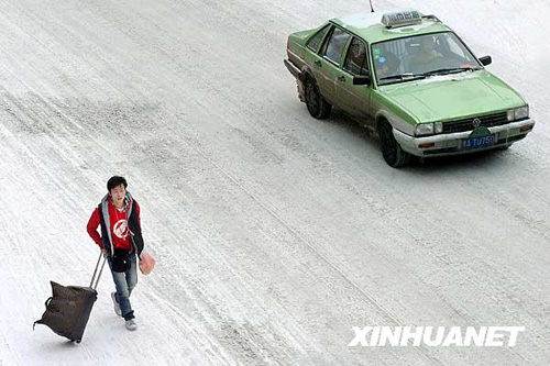 雪停啦！回家啦！