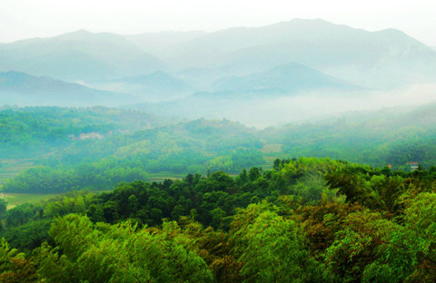 河南固始九华山风景如画