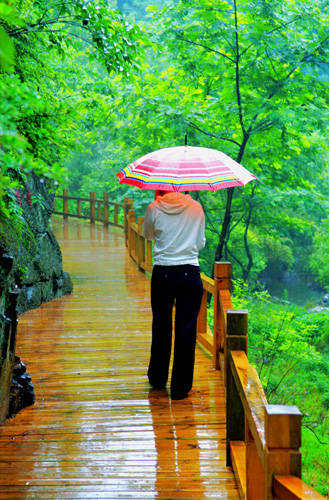 河南固始九华山风景如画