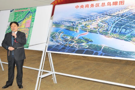 洛阳市人大代表视察洛阳新区建设