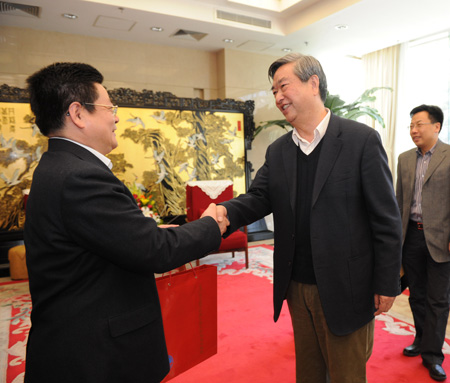 李从军社长会见省委常委、宣传部长张效廉