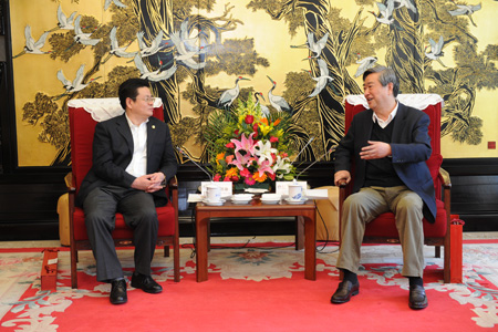 李从军社长会见省委常委、宣传部长张效廉