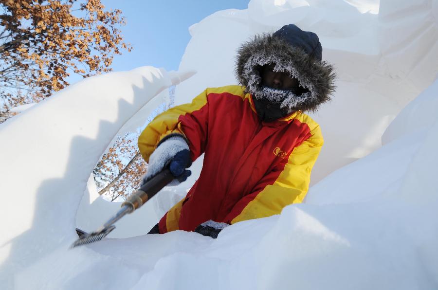 哈尔滨国际雪雕比赛落幕