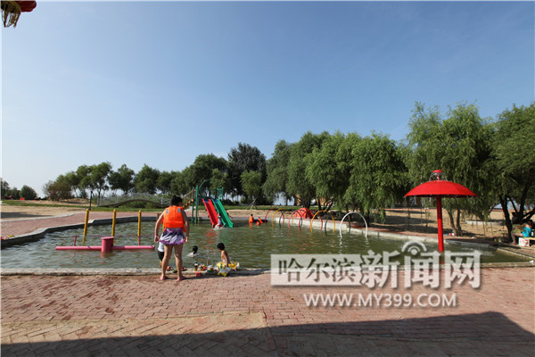 滨江湿地新建水上乐园 龙王岛小型动物园七月竣工