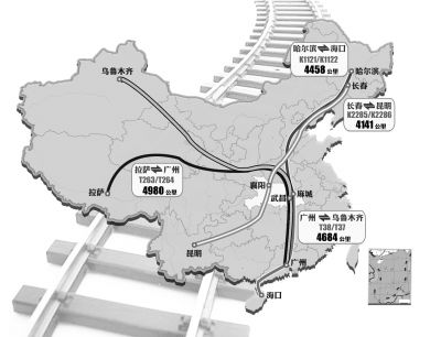 国内10趟超长途火车8趟过湖北 到拉萨的票最紧俏