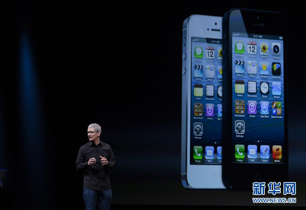 苹果iPhone 5将于14日在中国上市 售价5288元起