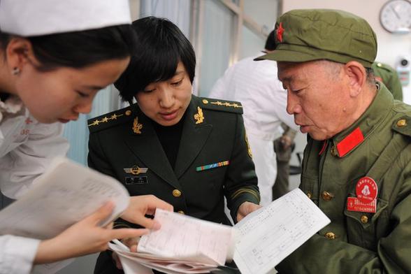 免费体检关爱老军人健康