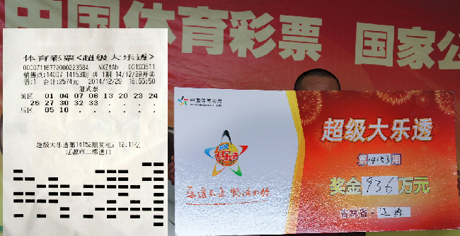 辽源最“任性”体彩大乐透936万大奖得主领奖