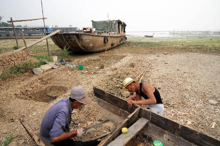 洪泽湖水位持续下降