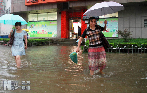 盱眙遭受罕见大暴雨袭击