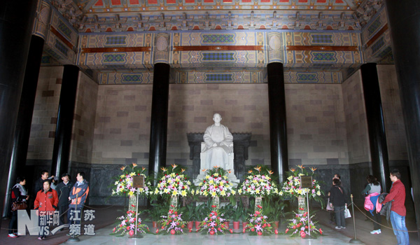 中山陵陵寝免费开放两周年
