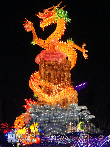2013苏州金鸡湖灯会亮灯