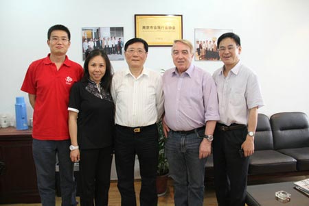 亚洲自行车展顾问耶格先生拜访南京市会展业协