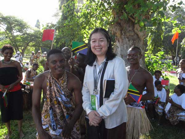 2009年2月随胡主席访问坦桑尼亚