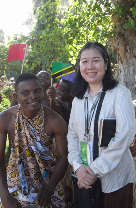 黎星随胡主席访坦桑尼亚