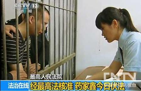 故意杀人罪犯药家鑫被执行死刑