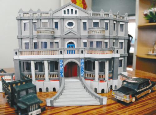 沈阳:米粒当浆糊 搭建“天安门”(图)