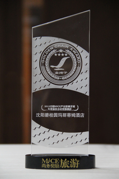 沈阳碧桂园玛丽蒂姆酒店坐上“金椅子”