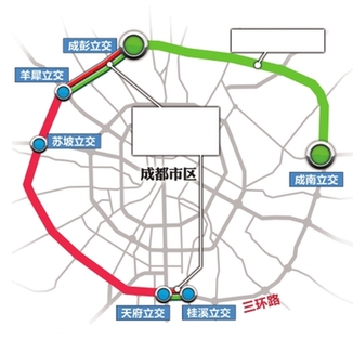 明起成都三环北段解禁西段限行 将设68管控点分3层分流车辆